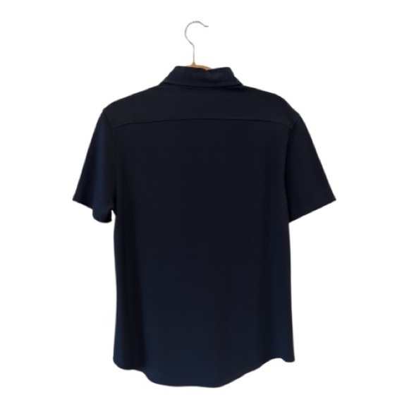 Suit Supply Mens 39 | 15.5 Extra Slim Fit Polo Shirt Pure Cotton Navy Blue - Picture 2 of 5